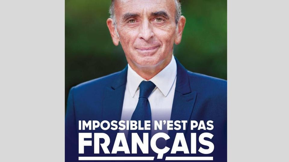 Présidentielle 2022 : voici le slogan et l'affiche de campagne d'Éric Zemmour