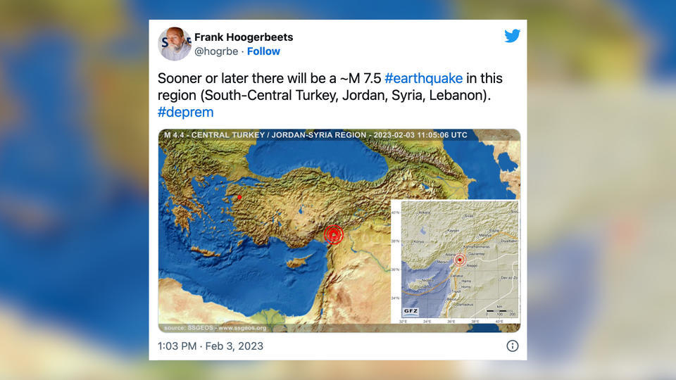Séisme en Turquie et Syrie : ce sismologue avait prévu le drame trois jours avant