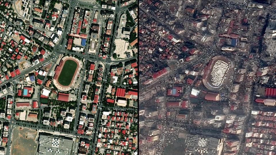 Séisme en Turquie : les terribles images satellite avant-après