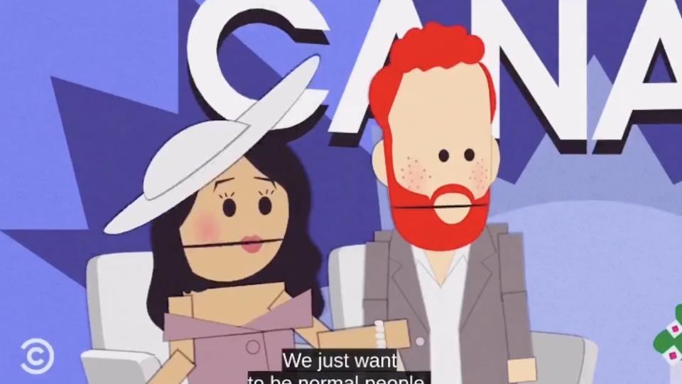Le prince Harry et Meghan Markle au centre d'une hilarante séquence de South Park