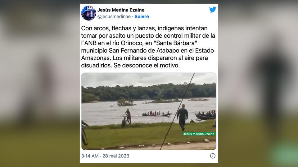 Venezuela : des Amérindiens attaquent un poste militaire avec des arcs et des flèches