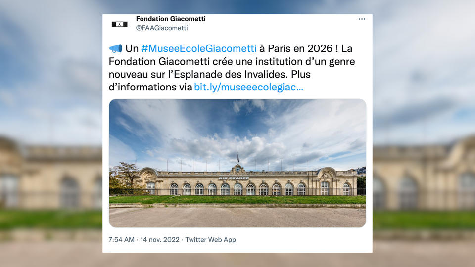 Paris : un grand musée Giacometti ouvrira ses portes en 2026 aux Invalides