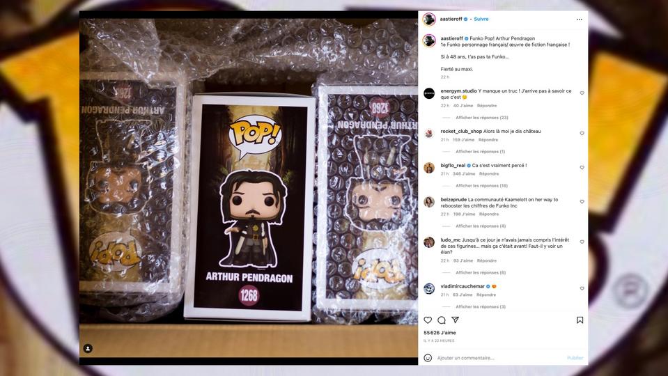 Kaamelott : Alexandre Astier dévoile une figurine Funko Pop d'Arthur  Pendragon