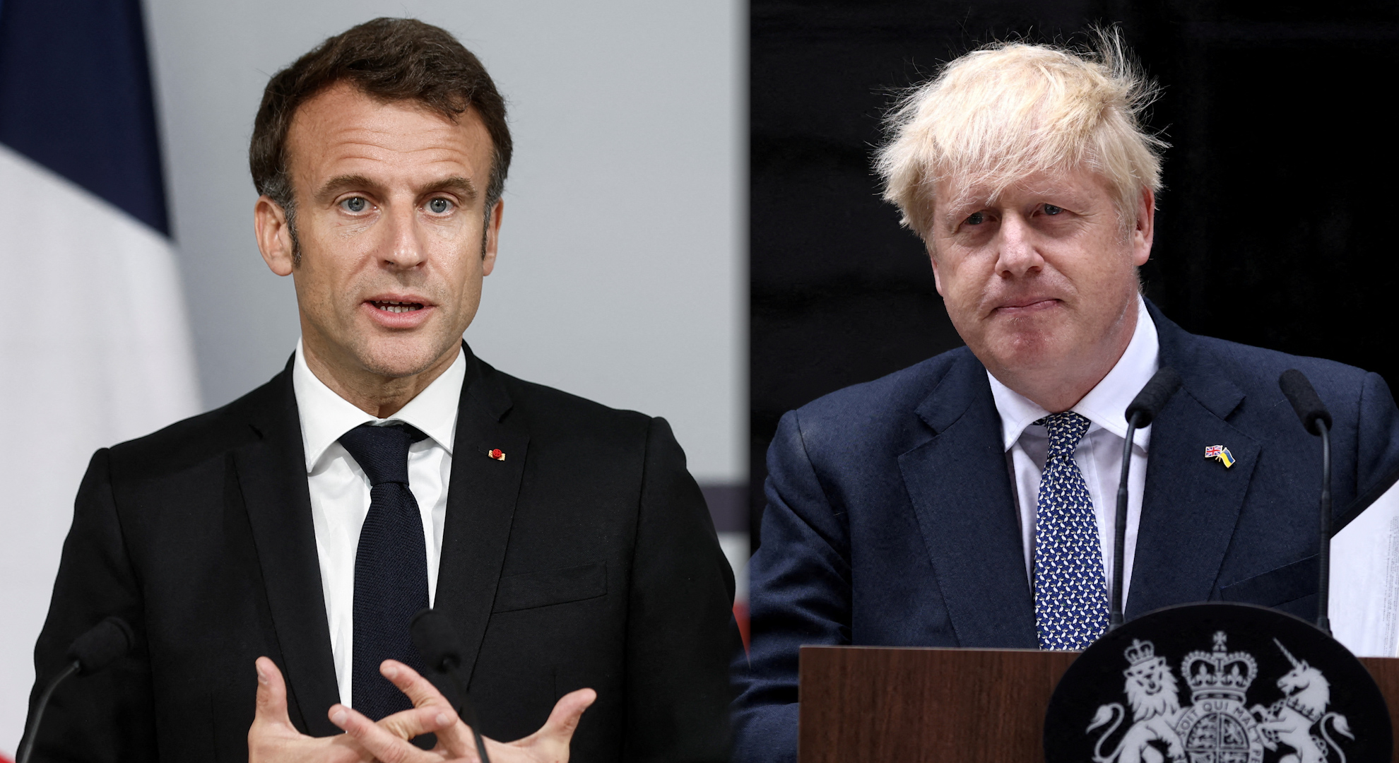 “Tare”, “Putin’s bootlicker”: when Boris Johnson attacked Emmanuel Macron