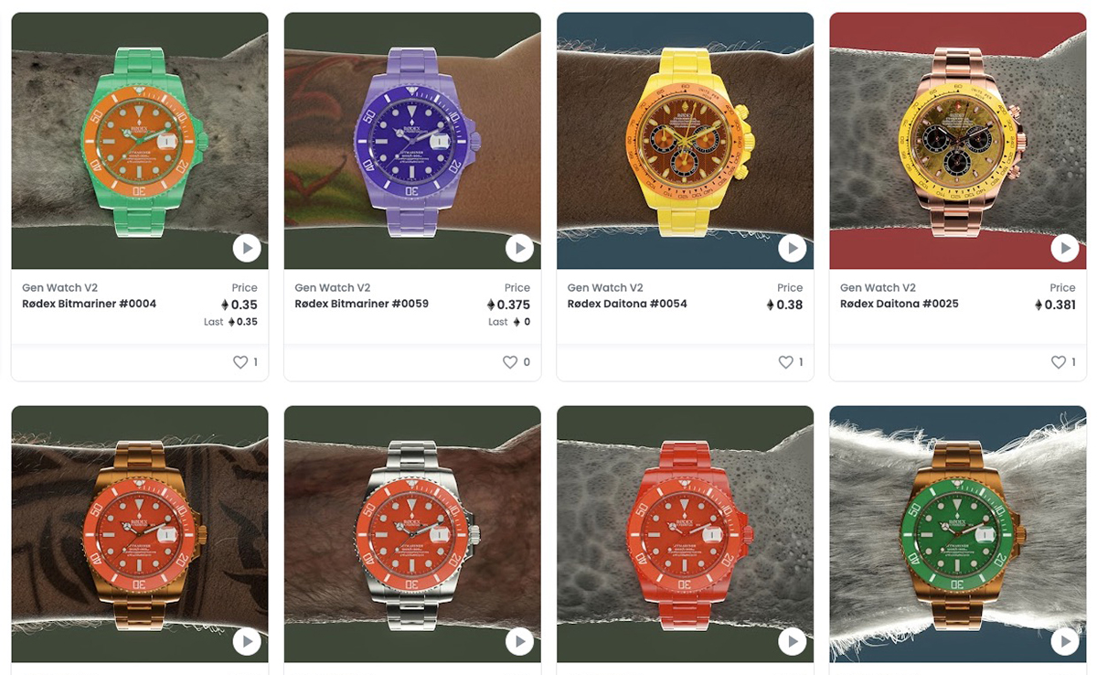 NFT: these virtual watches sell for up to 17,000 euros