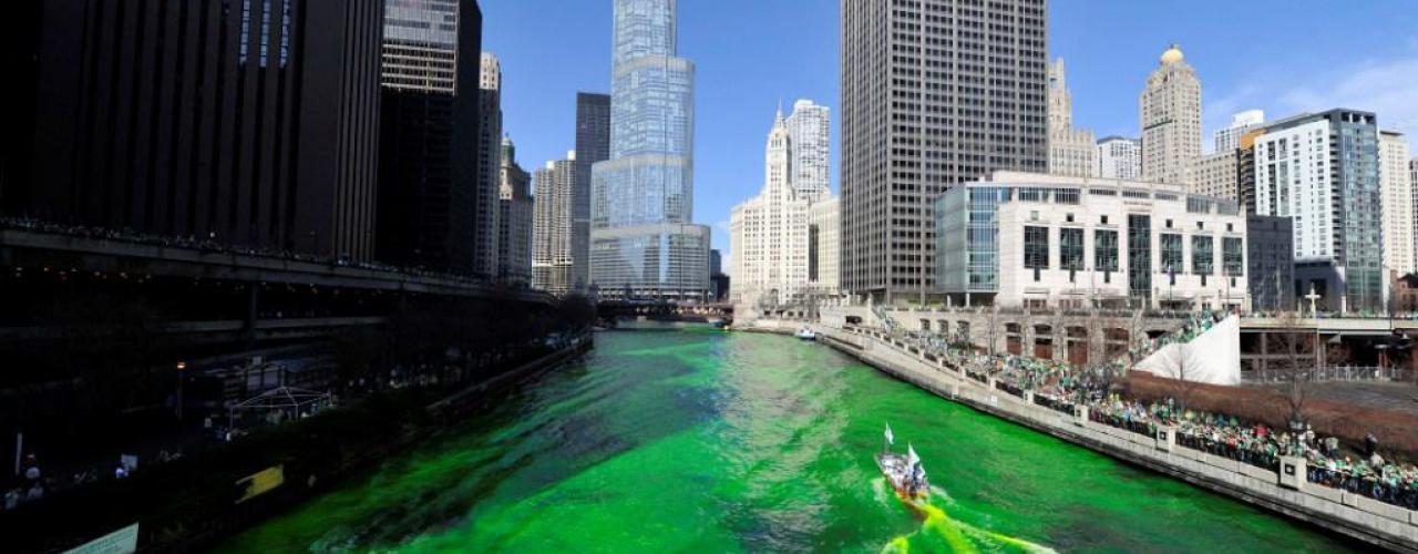 Les Irlandais ont fête la Saint-Patrick à Chicago