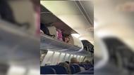 La vidéo d’une passagère qui s’endort dans le coffre à bagages d’un avion devient virale
