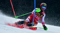 L'Autrichien Marcel Hirscher lors du slalom de Coupe du monde de Kranjska Gora le 10 mars 2019 [Jure Makovec / AFP]