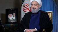 Le président Hassan Rohani lors d'une interview à la télévision iranienne, le 6 août 2018 à Téhéran [- / Présidence iranienne/AFP]