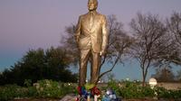 La statue de George H.W. Bush, à College Station, Texas (Texas) le 1er décembre 2018 [SUZANNE CORDEIRO / AFP]