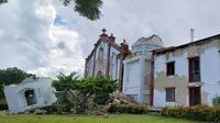 Photo obtenue auprès de Dominic De Sagon Asa montrant l'église de Santa Maria de Mayan, effondrée après des séismes qui ont frappé des îles du Nord des Philippines, le 27 juillet 2019 [Dominic DE SAGON ASA / Courtesy of Dominic DE SAGON ASA/AFP]