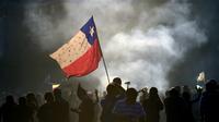 Manifestation antigouvernementale à Santiago du Chili, le 22 novembre 2019 [Johan ORDONEZ                       / AFP]