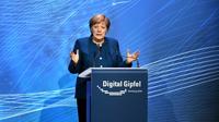 La chancelière Angela Merkel à Nuremberg (Allemagne) le 4 décembre 2018. [Christof STACHE / AFP]