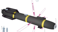 Le missile possède  six longues lames qu'il déploie juste avant l'impact afin de toucher sa cible.