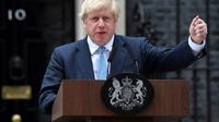 Le Premier ministre britannique Boris Johnson effectue une déclaration devant le 10 Downing Street, le 2 septembre 2019 [Ben STANSALL / AFP]