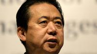 Photo prise le 4 juillet 2017 à Singapour du président chinois d'Interpol Meng Hongwei porté disparu [ROSLAN RAHMAN / AFP/Archives]