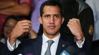 L'opposant Juan Guaido donne une conférence de presse à Caracas, le 3 mai 2019 [RONALDO SCHEMIDT / AFP]