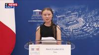 Greta Thunberg alerte l'Assemblée nationale sur le changement climatique