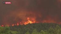Grèce : plus de 180 pompiers mobilisés pour combattre un énorme incendie