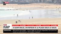 Déconfinement : A Saint-Malo, les Français sont de retour sur la plage