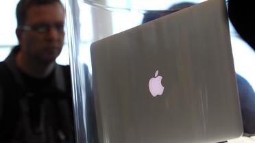 Photo d'un ordinateur Mac d'Apple à San Francisco, le 11 juin 2012 [Justin Sullivan / Getty Images/AFP/Archives]