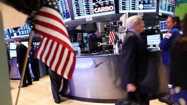 Des traders à Wall Street, à New York [Spencer Platt / Getty Images/AFP/Archives]