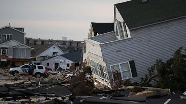 Vue, le 25 novembre 2012, de dégâts causés par l'ouragan Sandy à Ortley Beach, sur la côte est des Etats-Unis [Mark Wilson / Getty Images/AFP]