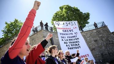 Le 14 mai dernier, un mois avant la grève nationale, des femmes avaient déjà manifesté à Lausanne pour réclamer l'égalité des sexes.