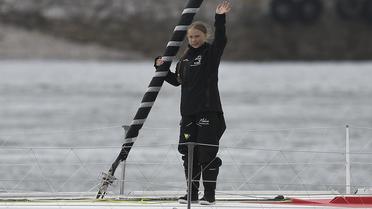 Greta Thunberg est partie du port de Plymouth (sud de l'Angleterre) le 14 août, à bord d'un voilier «zéro carbone», pour rallier New York afin d'assister au sommet mondial de l'ONU sur le climat (23 septembre). 