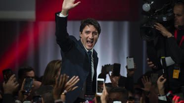 Justin Trudeau, le 21 octobre à Montréal.
