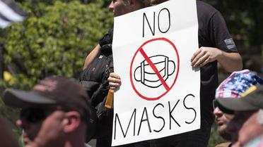 Contrairement à la France, les Etats-Unis ont déjà connu plusieurs manifestations organisées par des anti-masques. 