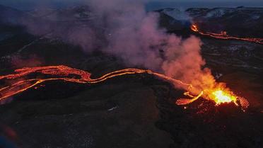 Il y a un mois, le volcan Fagradalsfjall est entré en éruption pour la première fois depuis 800 ans.