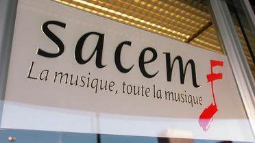 Le logo de la Sacem (Société des auteurs, compositeurs, éditeurs de musique) [Jean-Pierre Muller / AFP/Archives]