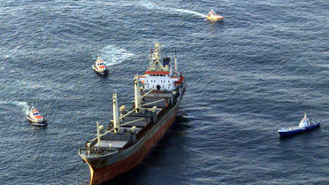 Un cargo est secouru en mer du Nord [Marcel Antonisse / ANP/AFP/Archives]