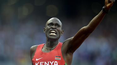 Le Kenyan David Rudisha lors de sa victoire aux JO de Londres, le 9 août 2012 [Eric Feferberg / AFP/Archives]