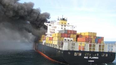 Des intempéries empêchaient vendredi les équipes d'experts d'inspecter le cargo MSC Flaminia, victime d'une avarie le 14 juillet, selon le commandement général allemand des urgences maritimes.[SMIT SALVAGE]