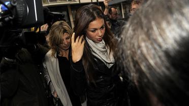 La jeune Marocaine Karima El Mahroug, alias "Ruby", arrive au tribunal de Milan, le 14 janvier 2013 [Giuseppe Aresu / AFP/Archives]
