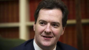 Le ministre des Finances britannique George Osborne, le 25 février 2013 à Londres [Carl Court / AFP]