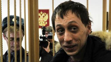 Le danseur soliste Pavel Dmitritchenko, inculpé de l'attaque à l'acide, le 7 mars 2013 à MOscou [Andrey Smirnov / AFP/Archives]