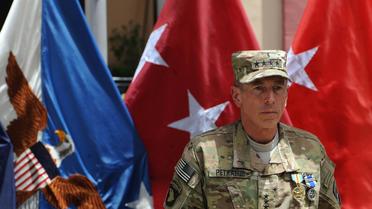 Le général David Petraeus à Kaboul, le 8 juillet 2011 en Afghanistan [Shah Marai / AFP/Archives]