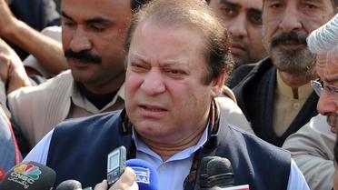 Nawaz Sharif, chef de la principale formation d'opposition, le 9 janvier 2012 à Islamabad [Aamir Qureshi / AFP/Archives]