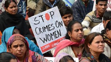 Des Indiens manifestent contre les violences faites aux femmes, le 16 janvier 2013 à New Delhi [Raveendran / AFP/Archives]