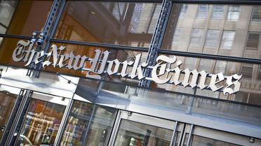 Le logo du "New York Times", le 21 avril 2011 [Ramin Talaie / Getty Images/AFP/Archives]