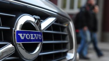 Le logo de Volvo sur une voiture [Frederic J. Brown / AFP/Archives]