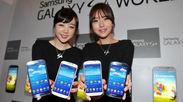 Présentation du nouveau modèle de smartphone Samsung, le 25 avril 2013 [Kim Jae-Hwan / AFP/Archives]