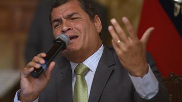 Le président d'Equateur, Rafael Correa, le 22 août 2012 à Quito [Rodrigo Buendia / AFP/Archives]