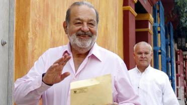 L'homme le plus riche du monde, le Mexicain Carlos Slim, à Carthagène en Colombie, le 26 octobre 2012. [Str / AFP/Archives]