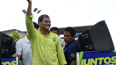 Rafael Correa, favori de la présidentielle en Equateur, le 8 février 2013 [Rodrigo Buendia / AFP/Archives]
