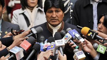 Le président de Bolivie Evo Morales, le 24 avril 2013 à La Paz [Aizar Raldes / AFP/Archives]