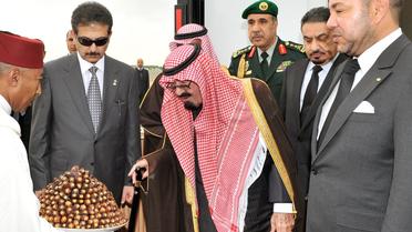 Le roi Abdallah d'Arabie saoudite à Casablanca le 22 janvier 2010 [Azzouz Boukallouch / AFP]